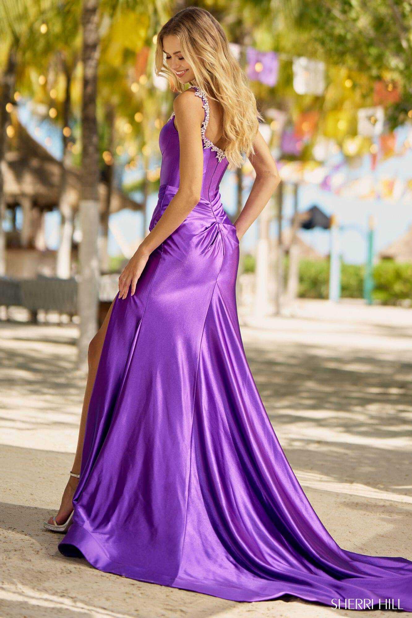 Sherri Hill, Sherri Hill 56059 - Beaded Bustier Mermaid Gown